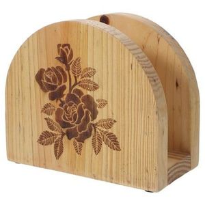 Caja de Madera Clásica para Guardar Pañuelos, Organizador de Servilletas Tradicional, Estuche de Almacenamiento para Mesa de Comedor, Diseño Duradero y Atemporal - Product Image 2