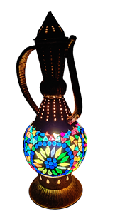 Delicate Metals Moroccan <b>Antique</b> Arabian Metal Glass Lantern Mosaic <b>Lamp</b> Handmade Portable Christmas Home Decor DMO-018 <b>Antique</b> - Product Image 1