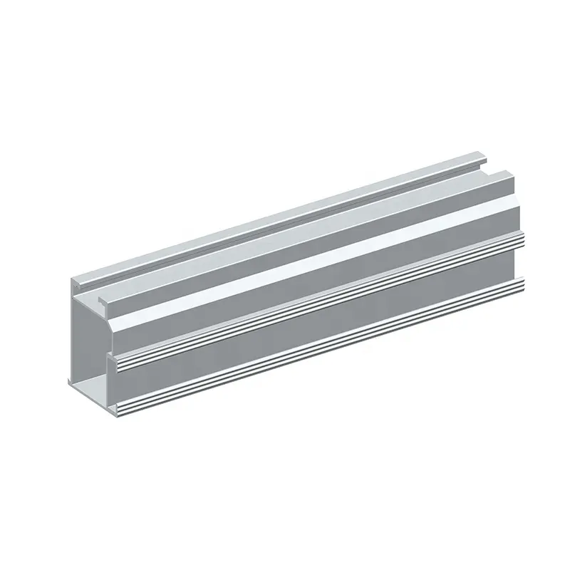 Panneau solaire en aluminium, système de montage au sol, supports de structure solaire en u, rail de montage