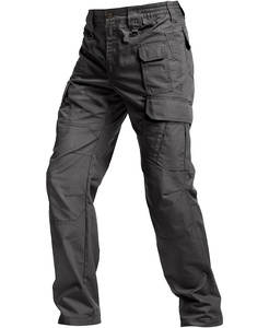 กางเกงวอร์มผู้ชายผ้าลูกฟูกเอวสูงมีกระเป๋าปักกลางแจ้งทำงาน - Product Image 1