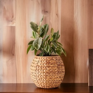 Nouvelle Conception Écologique Panier de Jardinage Circulaire en Paille Tressée Faite à la Main, Sculpté à la Main, Léger, Durable et Naturel pour la Décoration Intérieure - Product Image 4