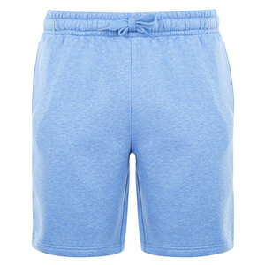 Shorts Bermuda en Coton Bleu Clair pour Homme avec Cordon de Serrage à la Taille, Style Décontracté, Tissu Tricoté 100% Coton, Coupe Mi-Haute, Logo Personnalisé - Product Image 1