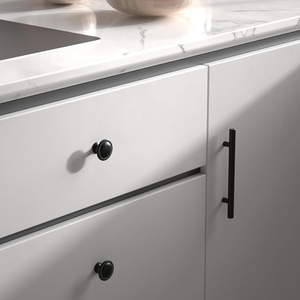 <b>Matte</b> <b>Black</b> Cabinet <b>Knobs</b> Round Drawer <b>Knobs</b> Modern Furniture Hardware Kitchen Cabinet Cupboard Dresser - Product Image 4