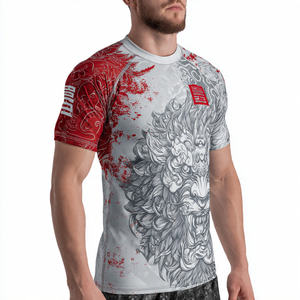 Camisetas de MMA Sublimadas OEM para Hombre, Ligeras, Camiseta de Kickboxing Sublimada para Hombre, Camiseta Estampada para Hombre - Product Image 1