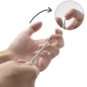 MARI INSTRUMENTS Empujadores de Cutículas de Acero Inoxidable de Doble Punta para Manicura, Removedores de Cutículas Profesionales - Product Image 3