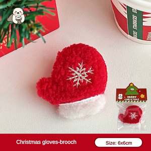 Christmas Party Winter Plush Fabric <b>Hair</b> Clips Santa Reindeer Snowman Tree Bowknot Holiday <b>Accessories</b> for <b>Kids</b> - Product Image 3