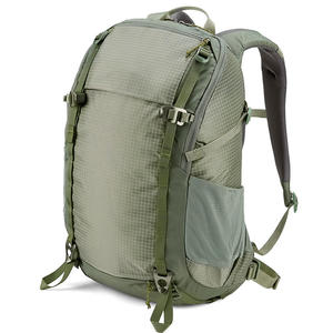 Sac à dos de randonnée en nylon orange 30-40L léger, imperméable, avec cadre interne, pour sports de plein air et voyages, bretelles réglables - Product Image 6
