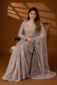 Sari en filet doux pour femmes, design indien, magnifique motif Patola, style traditionnel, toutes saisons, pour mariage et fêtes - Product Image 2