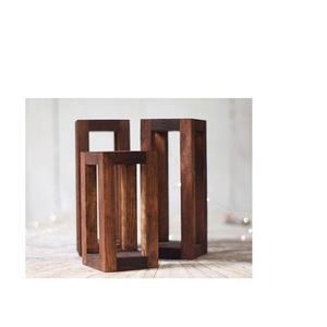 Elegante Portavelas de Madera para Bodas, Eventos Festivos, Fiestas y Regalos, Soporte para Velas Hecho a Mano para el Hogar, Restaurante, Mesa - Product Image 1