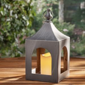 <b>Black</b> Metal Rectangular <b>Lanterns</b> With Glass Panels For Home Decoration - Product Image 3