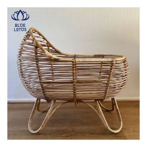 Cuna de Ratán 2026, Material Ecológico Seguro para un Sueño Confortable y Soporte de Balanceo Suave para una Relajación Tranquila - Product Image 4