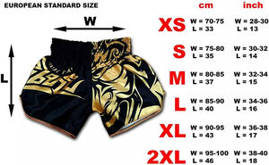 Pantalones Cortos de Boxeo Muay Thai Transpirables de 160 g/m² al por Mayor, Personalizados para Kickboxing, para Hombre/Mujer, Pantalones Cortos de MMA Lavados para Artes Marciales - Product Image 6