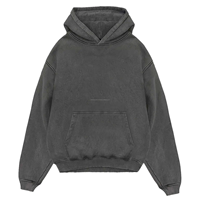 2024 Sudadera con capucha de gran tamaño para hombre 100% algodón de peso pesado de lujo en blanco Sudadera con capucha impresión personalizada hombro caído sudaderas con capucha para hombres
