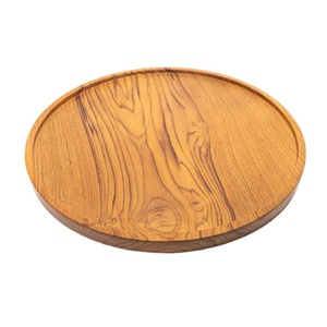 Assiettes à dîner en bois d'acacia pour Dessert, soucoupe ronde, assiettes de chargeur rondes en bois d'acacia, vente en gros - Product Image 2