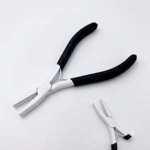 Pinzas Profesionales de Alta Calidad para Extensiones de Cabello, de Acero Inoxidable, Punta Plana con Dientes, Herramientas para Extensiones de Cabello, Novedad 2026 - Product Image 2