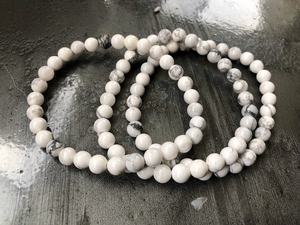 Bracelets en Howlite de Qualité Supérieure pour le Chakra et le Feng Shui, Design Élégant avec Perles, Vente en Gros - Product Image 4