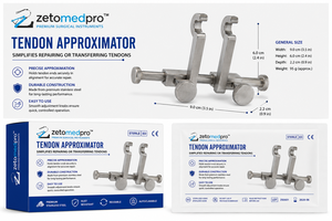 Aproximador de tendones que simplifica la reparación o transferencia de tendones, tamaño general, instrumento quirúrgico ZETOMEDPRO - Product Image 5
