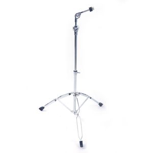 Supporto per Piatti Regolabile e Pieghevole in Argento con Braccio e Adattatore per Percussioni, Realizzato in Ferro Resistente - Product Image 1