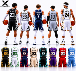Ensemble short et maillot de basket sublimé pour femme X Sports City, coupe athlétique, polyester anti-humidité, uniformes d'équipe personnalisés - Product Image 2