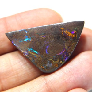 Opale de Boulder Naturelle d'Australie, Cabochon Solide, Opale de Boulder Bleue, Pierre d'Opale à Feu pour la Fabrication de Bijoux, Pierre Précieuse - Product Image 2