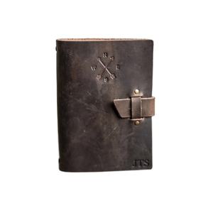 Carnet de voyage en cuir fait main Al-Amir, rechargeable, avec fermeture à boucle, personnalisable, 180 feuilles lignées, promotion - Product Image 1