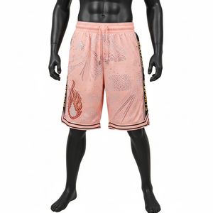 กางเกงบาสเก็ตบอลชาย ผ้าโพลีเอสเตอร์ตาข่ายน้ำหนักเบา แต่งแถบข้างตัดสี โลโก้ติดด้วยกาวร้อน เหมาะสำหรับออกกำลังกาย - Product Image 6