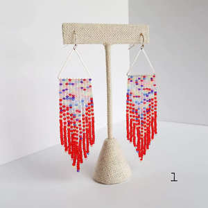 Pendientes de Cuentas Hechos a Mano con Base de Algodón, Joyería Moderna de Alta Calidad para Mujeres y Niñas por HF Crafts - Product Image 6