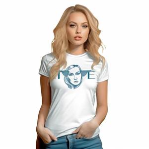 Camisetas de Mujer Personalizadas a la Moda, Tela Modal, Cuello Redondo, Estilo Veraniego, Corte Holgado, Deportivo, Casual - Product Image 2
