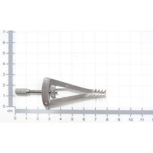 Retractor de Piel Autorretenible Alm con Gancho, Acero Inoxidable, Manual, Reutilizable, Instrumento Quirúrgico para Uso Hospitalario, Metal Med MM-0326-75 - Product Image 2