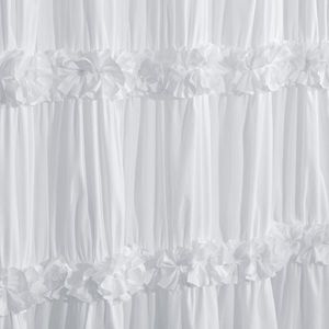 Tenda da doccia singola con volant Shabby Elegance, 72 x 36 pollici - Product Image 6