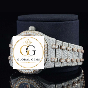 Best Selling Custom Full Iced Moissanite Diamond Arabic Dial Watch Luxurious Antique Style Stainless Available for Best Sale - Product Image 4