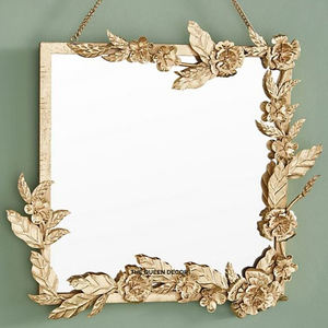 Espejo Decorativo de Pared Redondo de Aluminio Hecho a Mano con Acabado Negro y Asa de Cuerda - Product Image 6