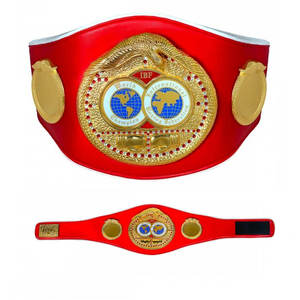 Ceinture de championnat de boxe IBF personnalisée avec plaques métalliques, ceinture de championnat WBO moulée sous pression pour poids lourds, ceinture de championnat MMA et de kick-boxing - Product Image 1