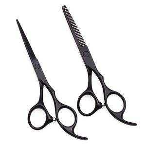 Juego de Tijeras Profesionales para Adelgazar el Cabello, Hoja Afilada de Acero Inoxidable, 30 Dientes, para Diestros, Mango Largo, Uso en Salón - Product Image 5