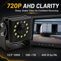 Caméra de recul universelle pour voiture IP68 AHD vision nocturne 720P 1080P Garantie 1 an OEM ODM