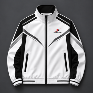 Ensemble de blousons de motard deux pièces unisexe patchwork printemps-automne 2026, imperméable, haute qualité, décontracté, simple, streetwear haut de gamme - Product Image 4