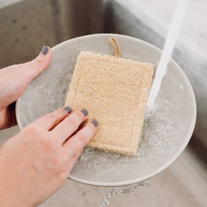 Esponja de Limpieza para Utensilios de Cocina Comerciales, Estropajo de Fibra Vegetal Natural de Luffa para Aplicaciones de Limpieza en Cocinas de Restaurantes - Product Image 4