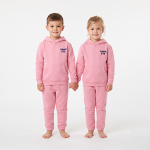 Conjunto deportivo de dos piezas para niños, con capucha y pantalones de forro polar, personalizado con impresión a medida, ropa deportiva informal para niños. - Product Image 5