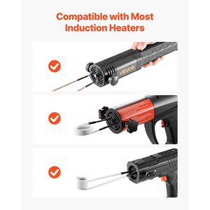 10 pz. Kit Bobina a Induzione Magnetica per Mini Riscaldatore, Induttore a Lunga Durata, Accessori Termici per Tubi di Scarico - Product Image 3