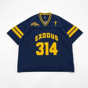 เสื้อถักโอเวอร์ไซส์ผู้ชายสั่งทำขายส่ง ปักโลโก้ด้านหน้า ผ้าฝ้าย 100% ระบายอากาศได้ดี ป้องกันการเป็นขุย แขนสั้น สำหรับฤดูร้อน - Product Image 2