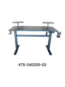 Lumetal Vietnam Indoor Adjustable Commercial Modern <b>Office</b> Building <b>Computer</b> Desks Wood Surface Powder Coated Metal + PB ODM - Product Image 3