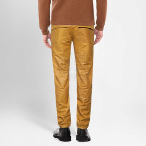 Pantalones Casuales de Hombre de Cuero Genuino, Ligeros y Transpirables, con Botones, Logotipo y Colores Personalizables, Venta al Por Mayor - Product Image 3