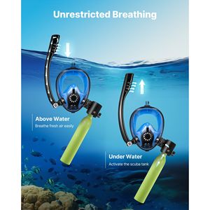 Bombola Subacquea Portatile da 0,5L con Maschera Subacquea, Cilindro di Ossigeno Riutilizzabile per 10 Minuti di Immersione - Product Image 6