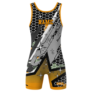 Unisex Custom Wrestling Singlet Personalized Classic Uniform for Adults <b>Professional</b> Package Combo Spandex/Polyester Stretch - Product Image 3
