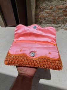 Bolso Rectangular ALI FASHION ART Hecho a Mano con Cuentas y Bordado Floral, con Cierre, Base de Poliéster, para Viajes y Fiestas - Product Image 2