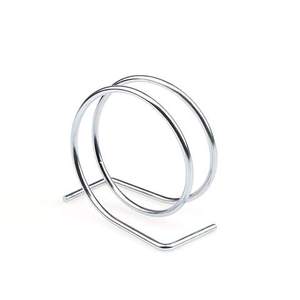 Porte-serviettes créatif en fer à 2 fentes avec base ronde, distributeur de papier en cuivre rose doré pour comptoir de cuisine - Product Image 3