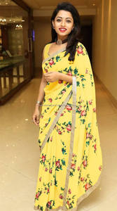 Saree de créateur en soie satinée à la mode avec travail de pierre prêt à porter vêtements de fête pour femmes tissu viscose comprend Salwar et robe - Product Image 5