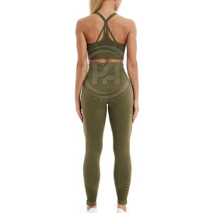 ชุดโยคะสั่งทำ MOQ ต่ำ สำหรับผู้หญิง แฟชั่นคุณภาพสูง ชุดออกกำลังกายรัดรูป ชุดโยคะผู้หญิง - Product Image 4