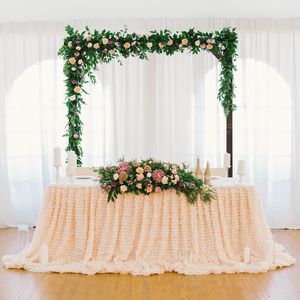 7.2FT Wooden Wedding Arch Square Wood Arbor <b>Backdrop</b> <b>Stand</b> for Indoor Outdoor Ceremony Party Proposal Scene Garde - Product Image 3