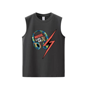 Camiseta Deportiva Casual de Verano para Hombre, 180g, Colores Sólidos, Transpirable, de Secado Rápido, con Diseños de Parches de Spandex/Algodón, Personalizable - Product Image 1